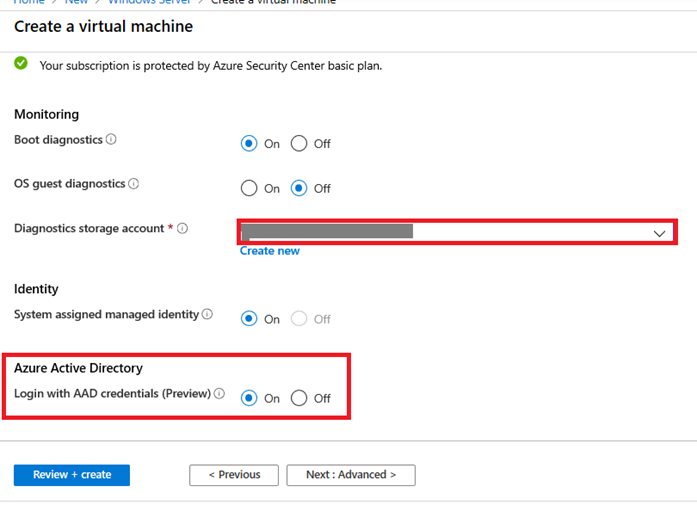 Using Azure Active Directory authentication in Sign into Windows virtual machine